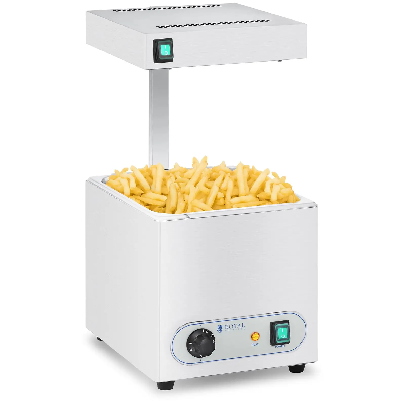 Aquecedor de batatas fritas com lâmpada de calor por infravermelhos - 850 W