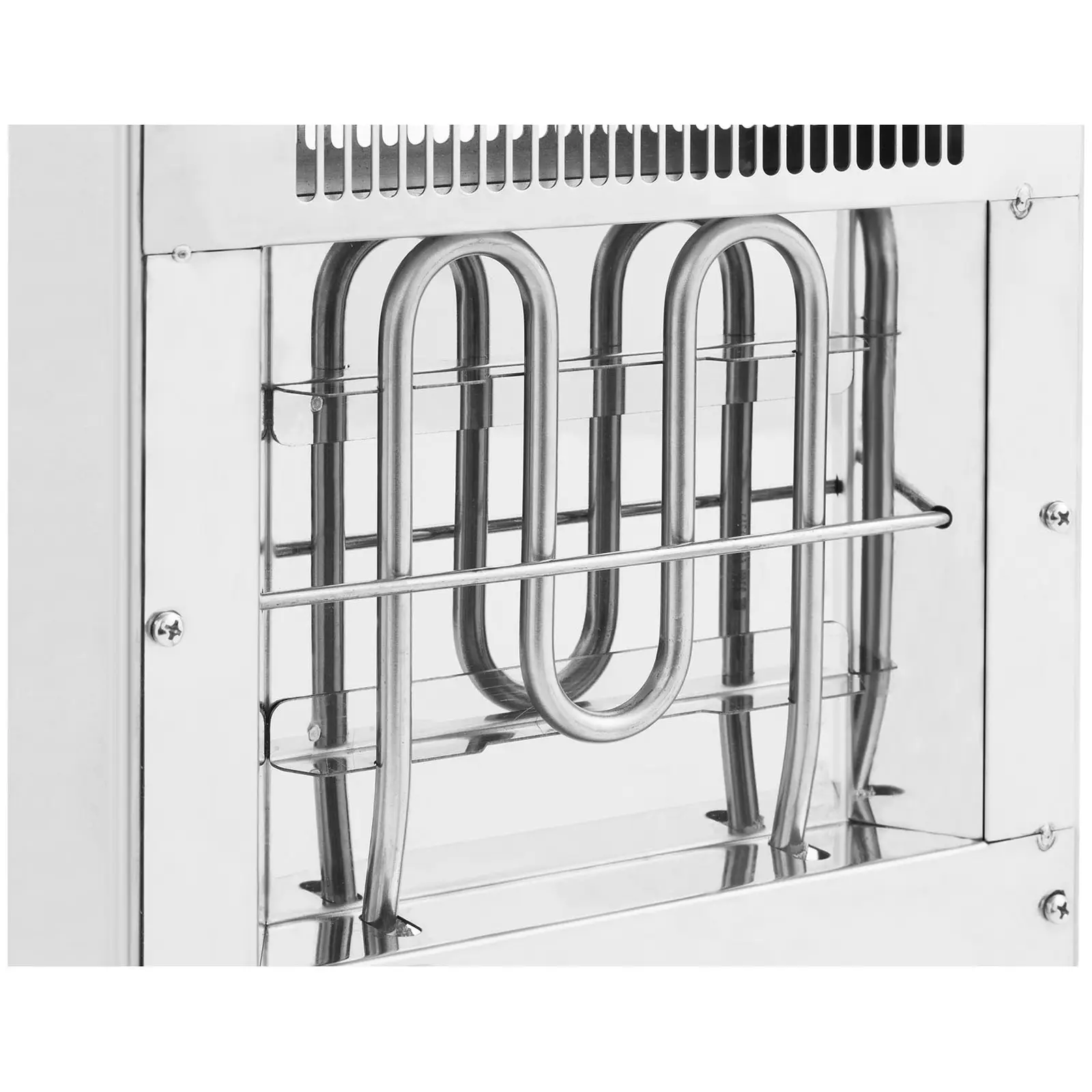 Udržovač hranolek s ohřívacím pultem - 850 W - GN 1/2 (Barva: Stříbrná)