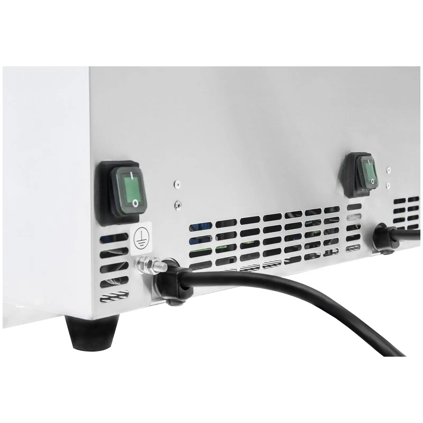 Indukční fritéza - 2 x 10 l - 2 x 3500 W - vypouštěcí kohout - časovač - Royal Catering (Fritovací koš [mm]: 220 x 182 x 140)