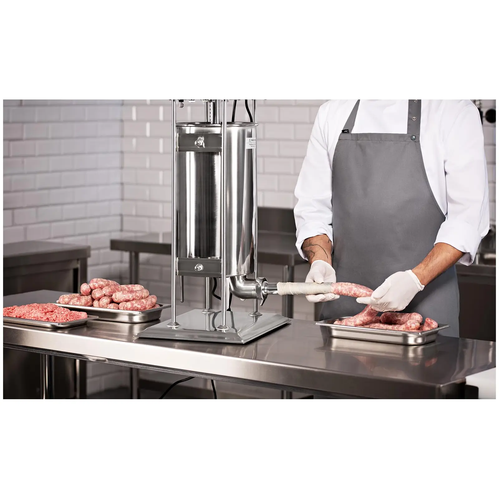 Plnička klobás - 15 l - elektrická - vč. 4 plnicích trubic - Royal Catering (Napětí [V]: 230)