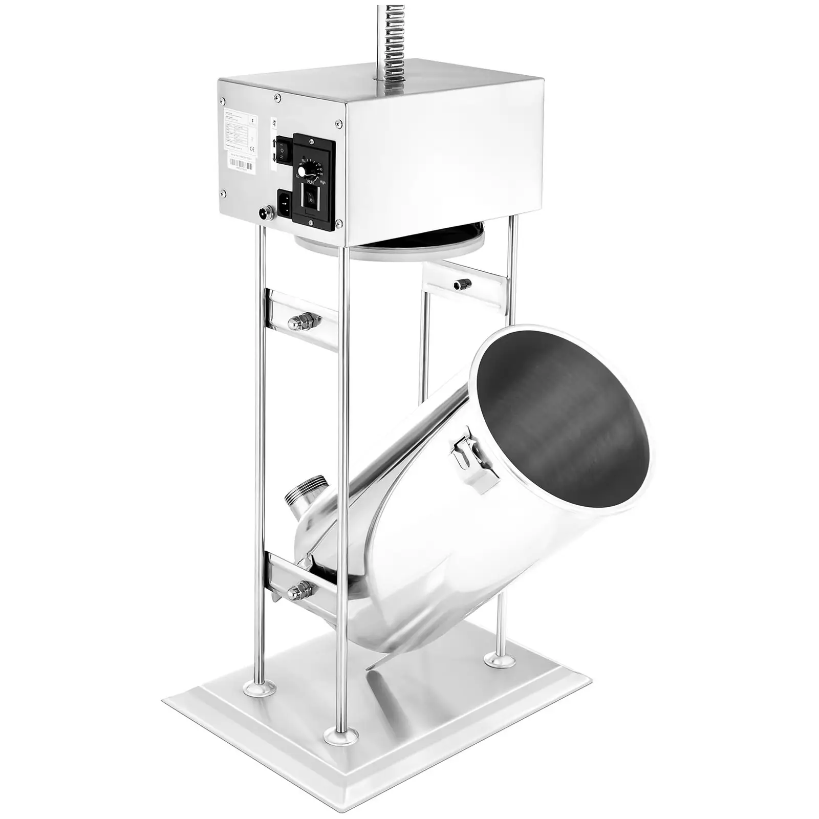 Plnička klobás - 15 l - elektrická - vč. 4 plnicích trubic - Royal Catering (Výška válce: 400 mm)