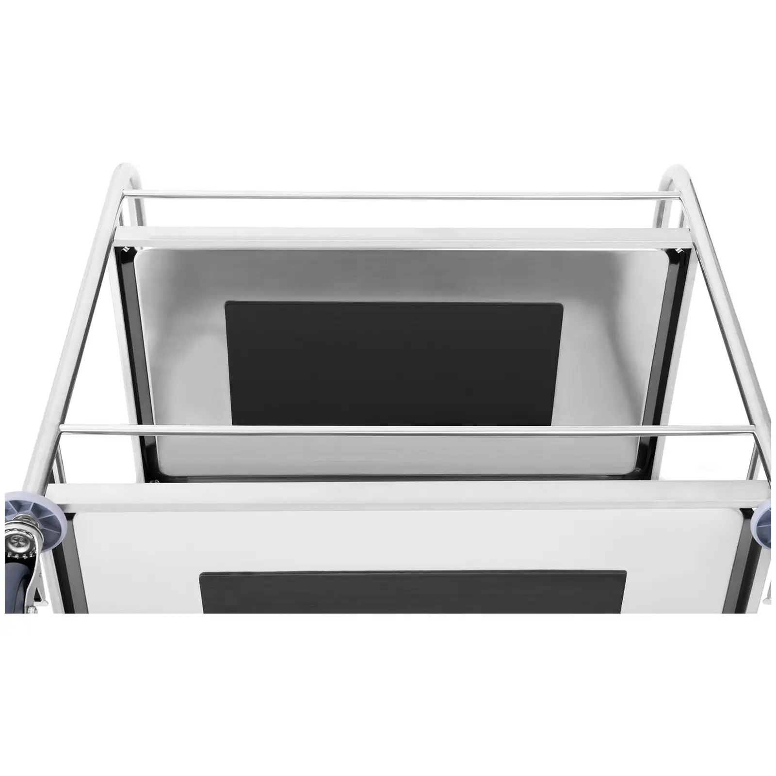 B-Ware Servierwagen - Edelstahl - 2 Borde mit Reling - Ablagen: 82 x 50 cm - 300 kg - Royal Catering