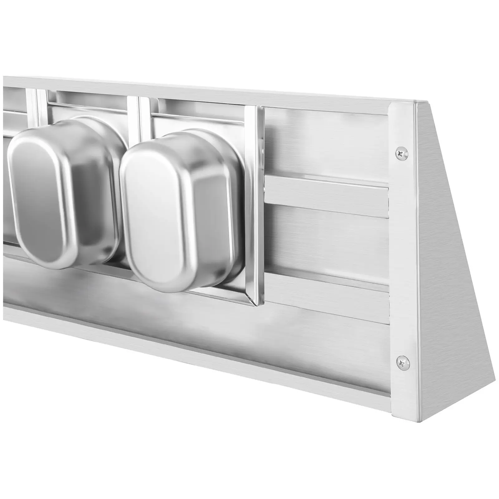Police na kořenky - 5 x 1/9 GN - 90 cm (Materiál: Ušlechtilá ocel)