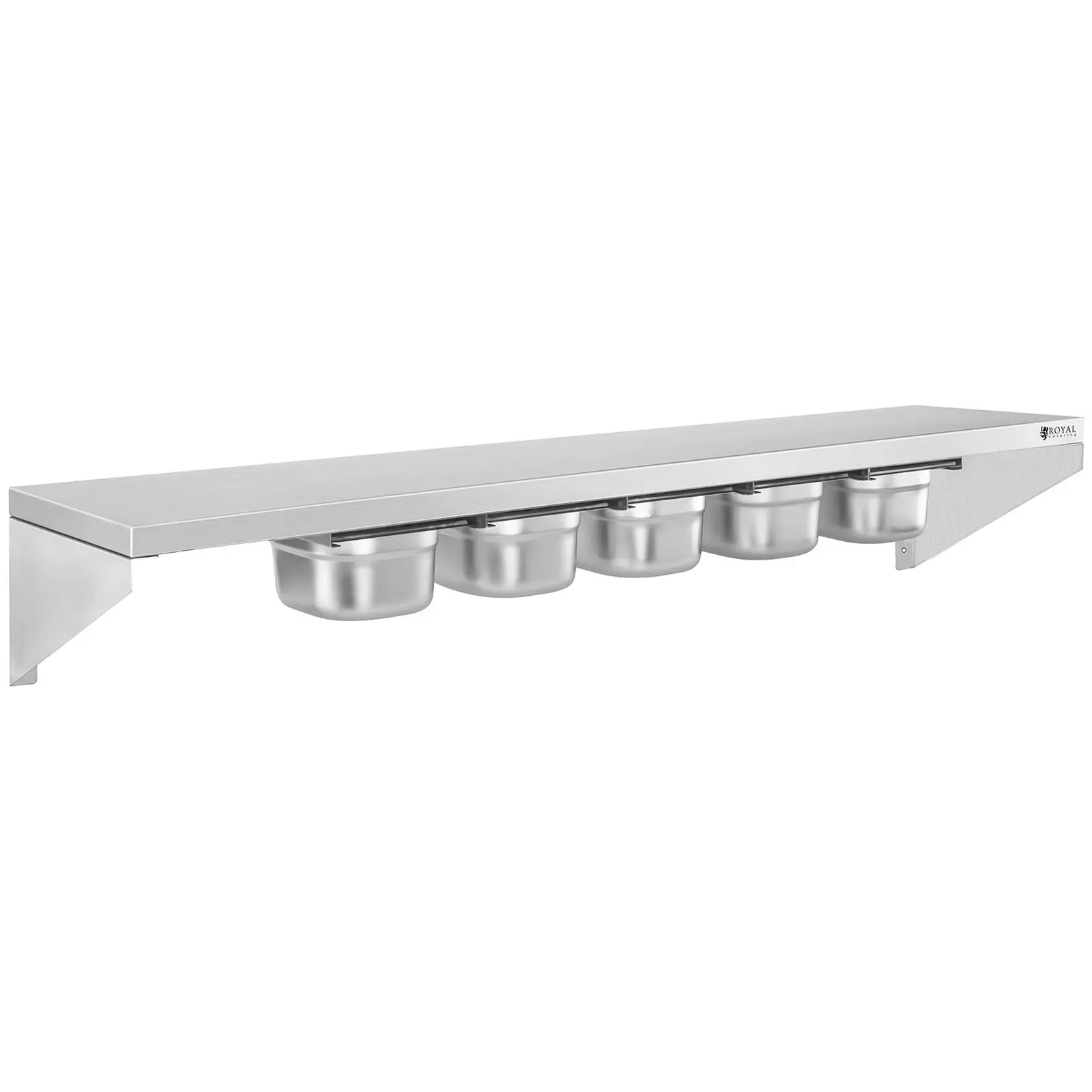 Police na kořenky - 5 x 1/9 GN - 120 cm (S nádobami: Ano)