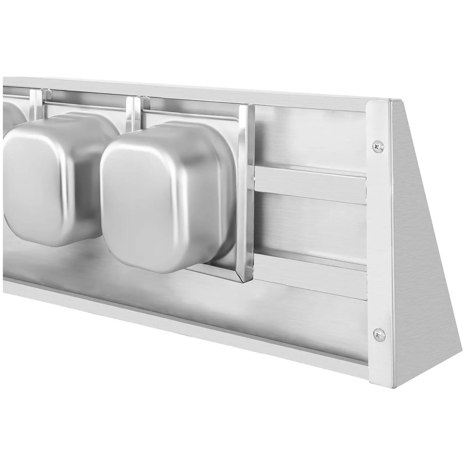 Police na kořenky - 5 x 1/9 GN - 120 cm (Materiál: Ušlechtilá ocel)