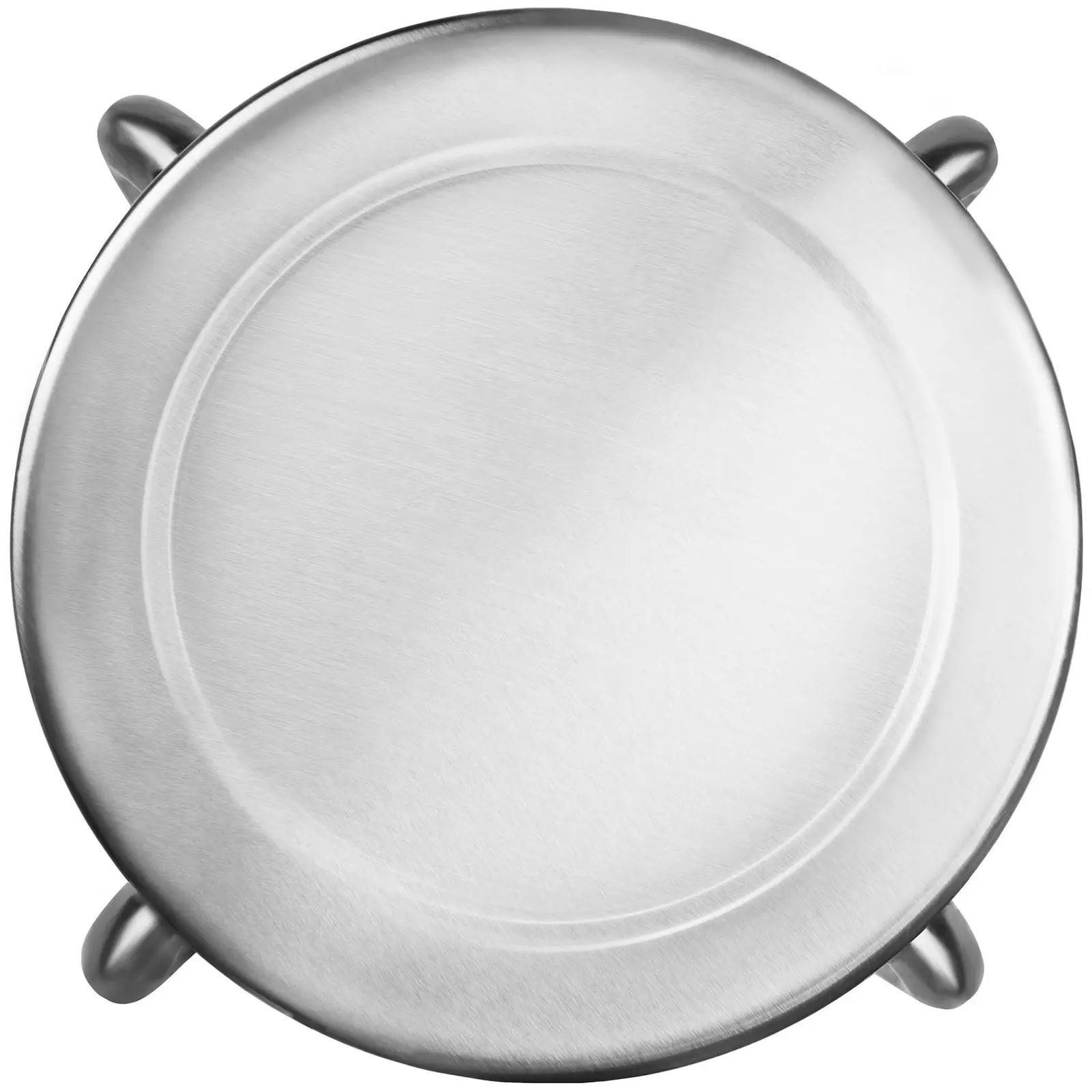 Banqueta baja de acero inoxidable - diametro 29 cm