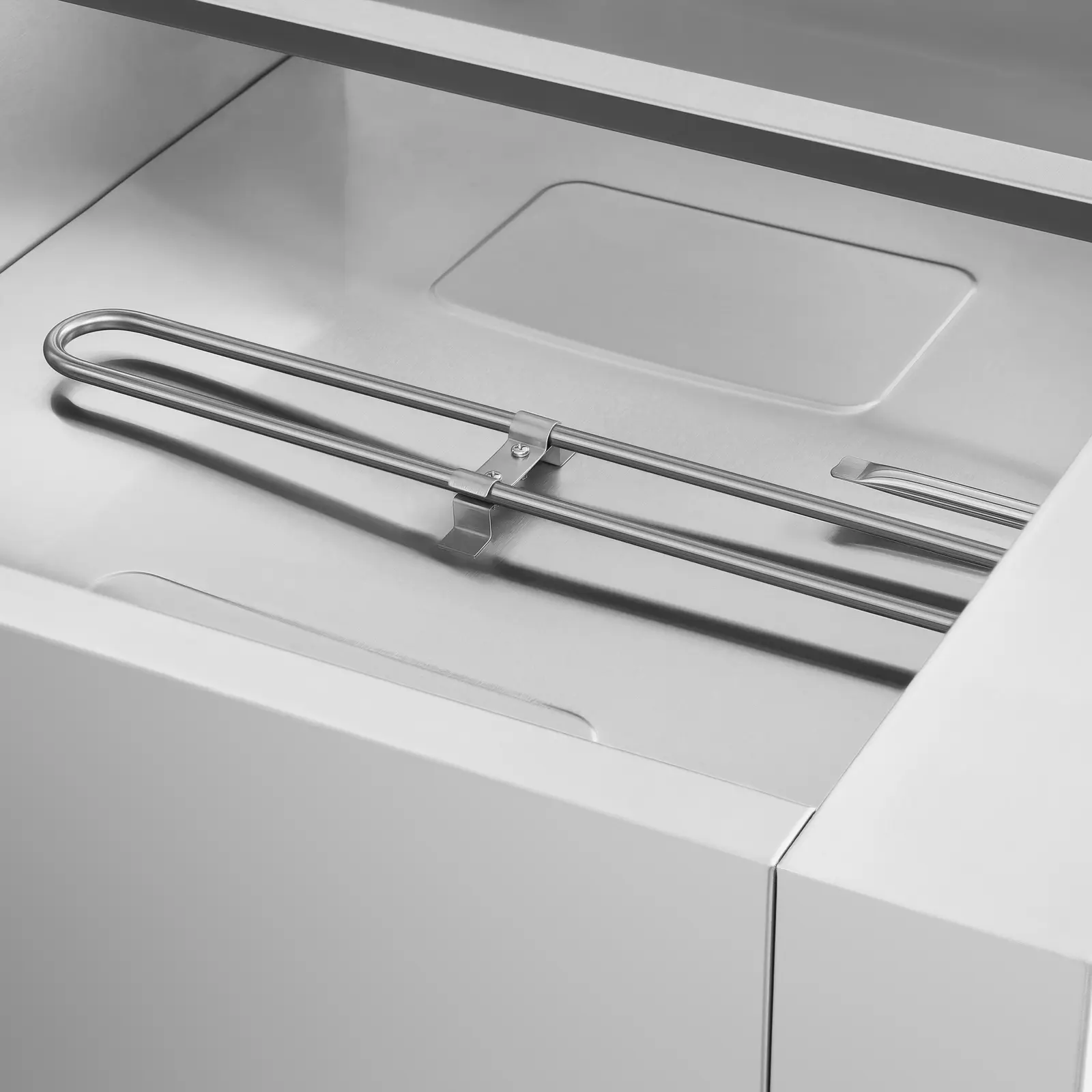 Bain Marie - 2 000 W - 6 x GN nádob 1/3 - s výpustí (Materiál: Ušlechtilá ocel)