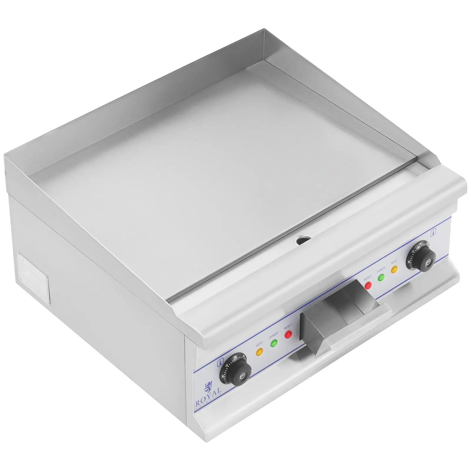 Doppel Elektro Grillplatte - 60 cm - glatt - 2 × 4.000 W