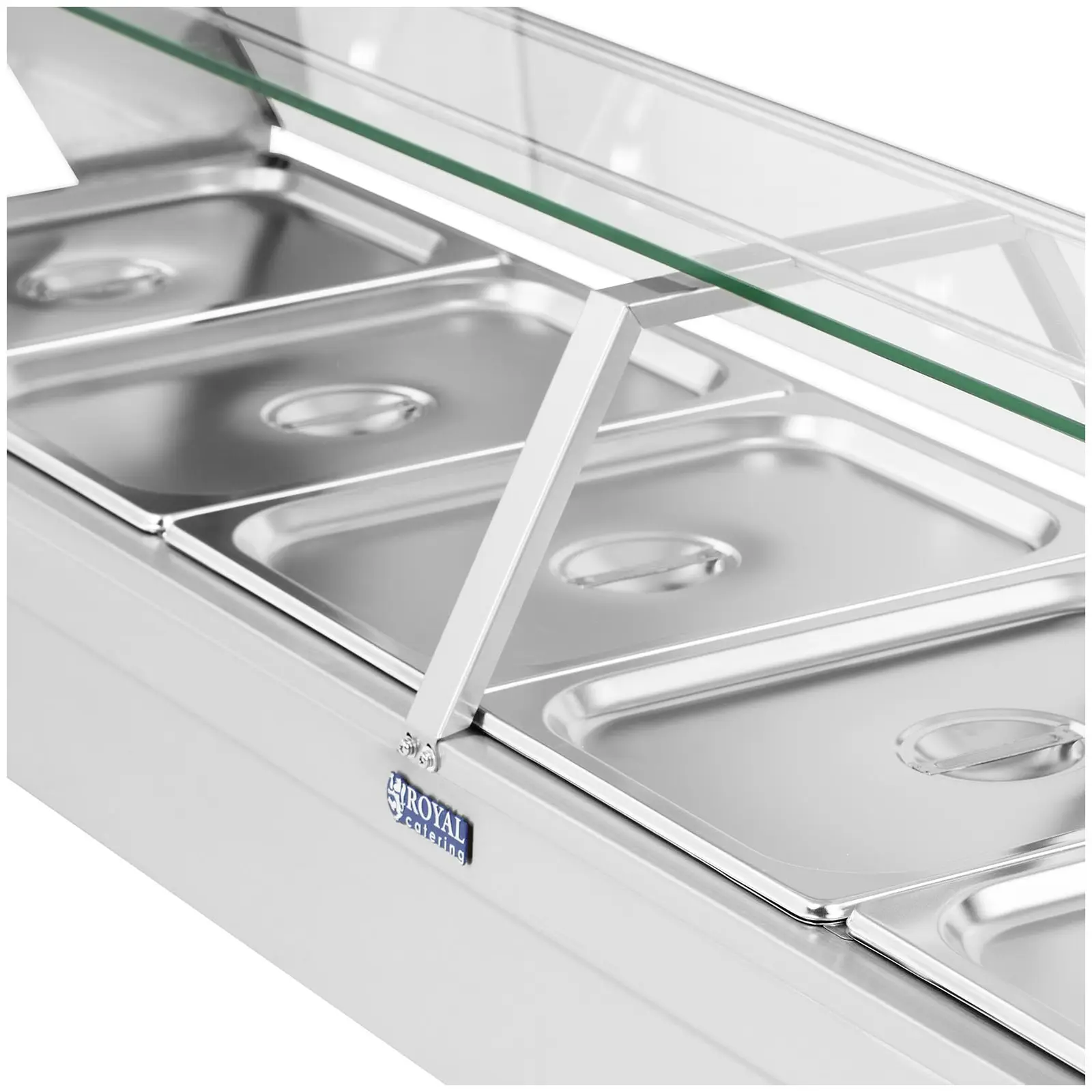 B-zboží Bain Marie - 5 x GN - 1/2 - s výpustí (Výpustný kohout: Ano)