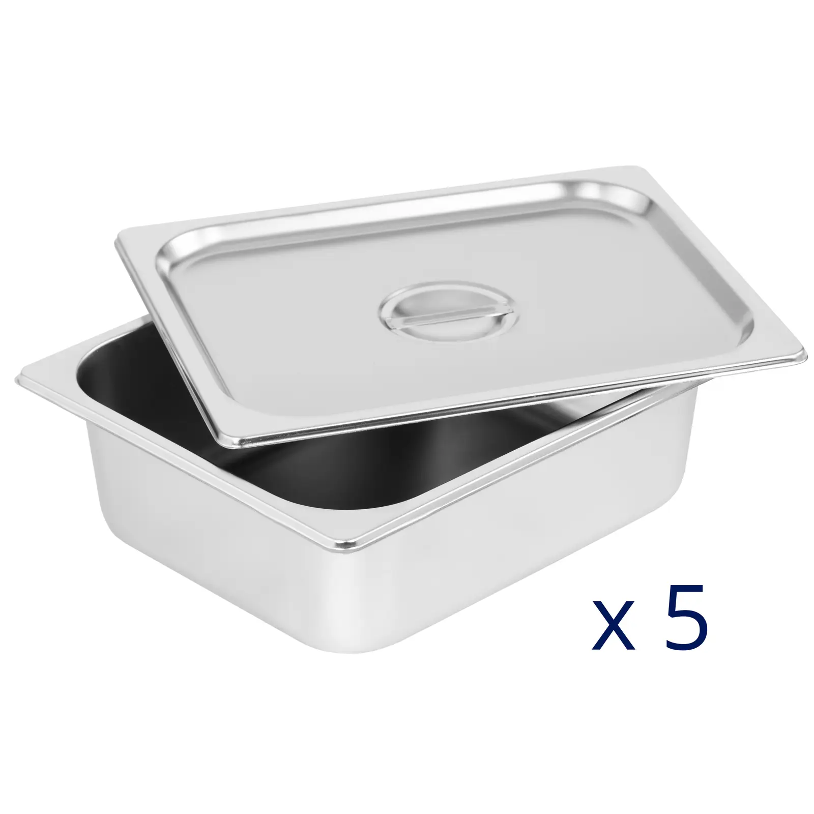 Bain Marie - 5 x GN 1/2 - Ablasshahn