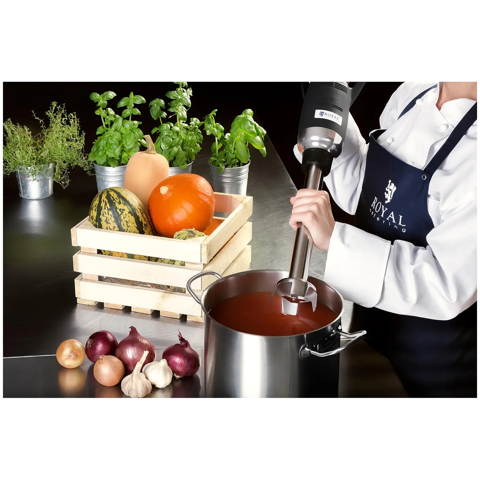 Tyčový mixér - 350 W - 400 mm - nastavitelná rychlost - 6 000 až 18 000 ot/min  (Rozměry (DxŠxV): 17 x 9 x 76 cm)