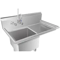 Commercial Sink – 1 Compartment and Right sided drainage area
