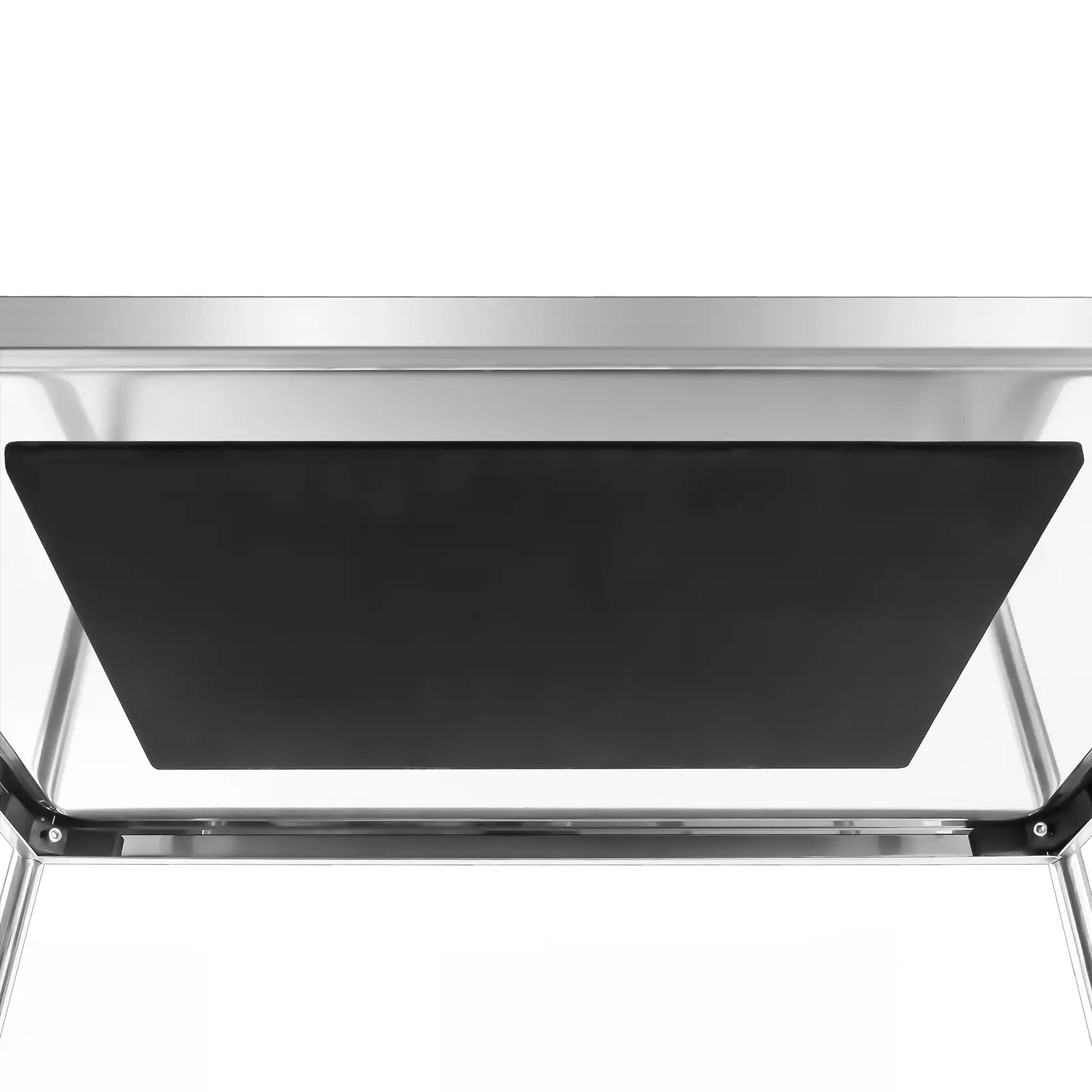 Stainless Steel Serving Trolley - 3 Shelves - Up To 500 kg