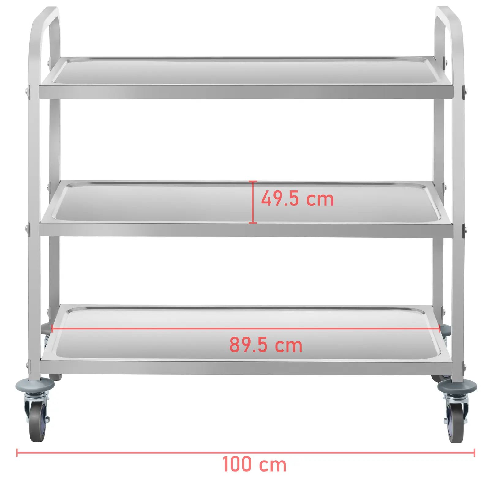 Carrello portaviande - 3 ripiani - fino a 500 kg