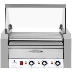 Hotdog Grill - 11 rollers - Warming drawers - Stainless steel