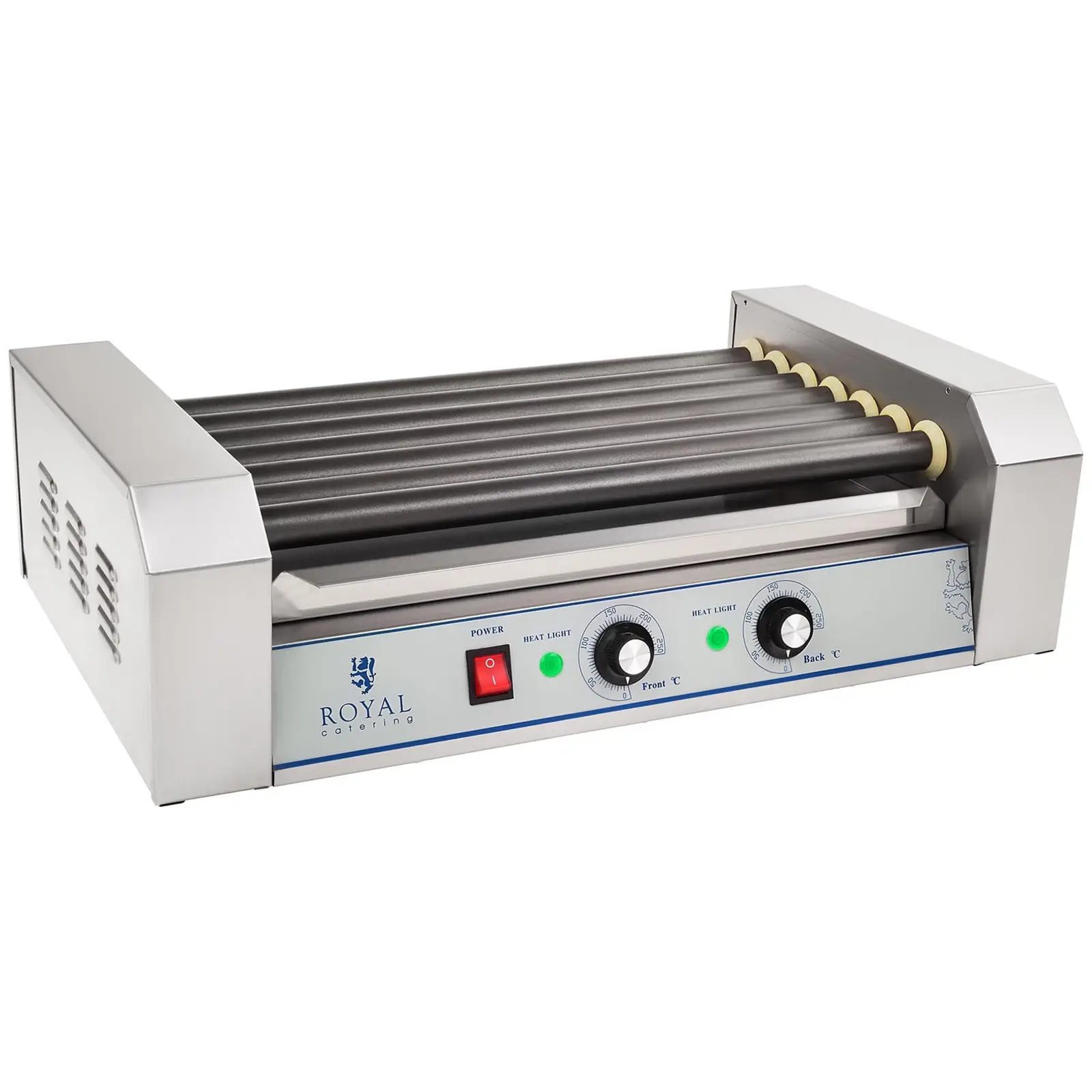 Roller grill - urządzenie do hot-dogów - 1400 W - 12 parówek