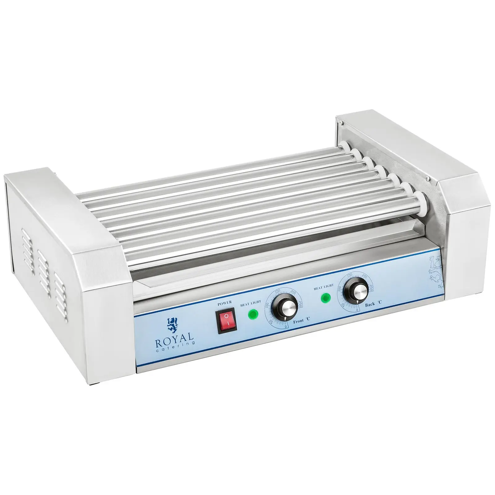 Hot Dog Grill - 7 Rollen - Edelstahl (Abtropfschale: Ja)