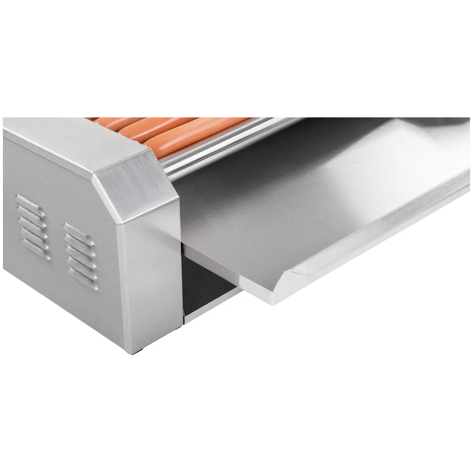 Hot Dog Grill - 7 Rollen - Edelstahl (Länge Rollen: 455 mm)
