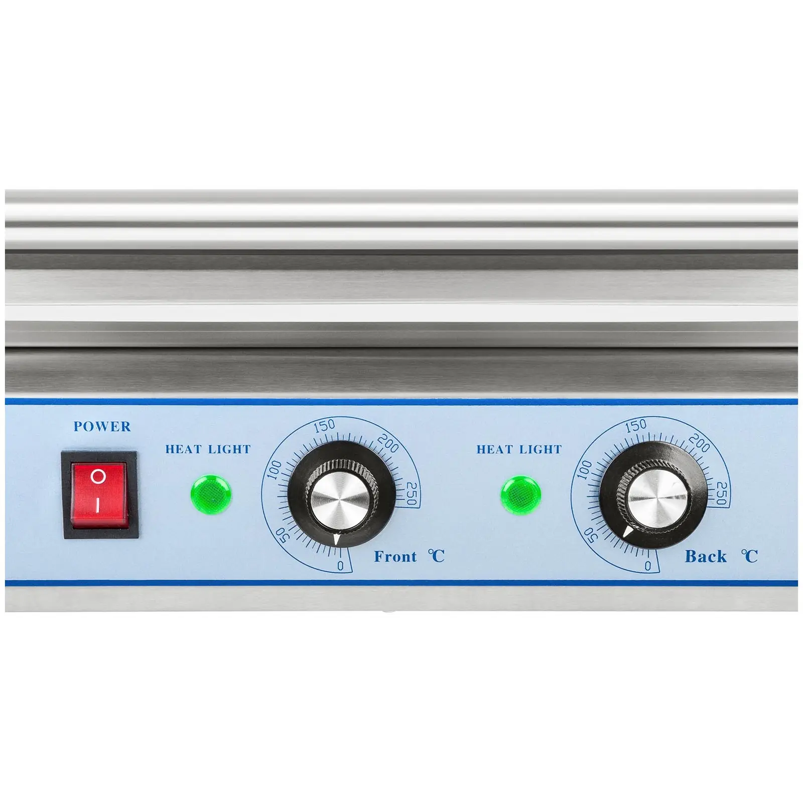Hot Dog Grill - 7 Rollen - Edelstahl (Max. Anzahl an Würsten: 12 Pc)