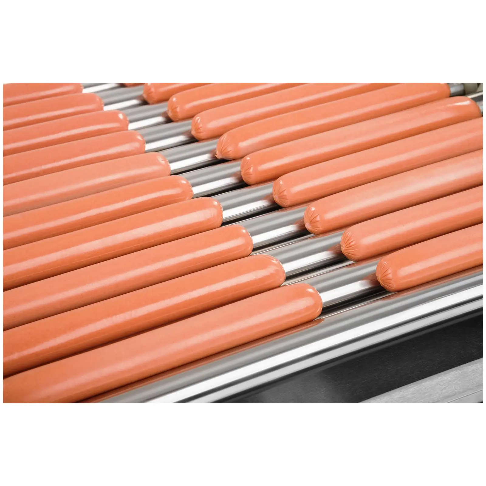 Hot-dog -grilli - 11 rullaa - ruostumaton teräs