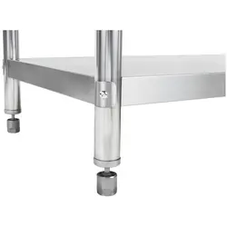 Τραπέζι από ανοξείδωτο ατσάλι - 120 x 70 cm - Upstand - χωρητικότητα 143 kg