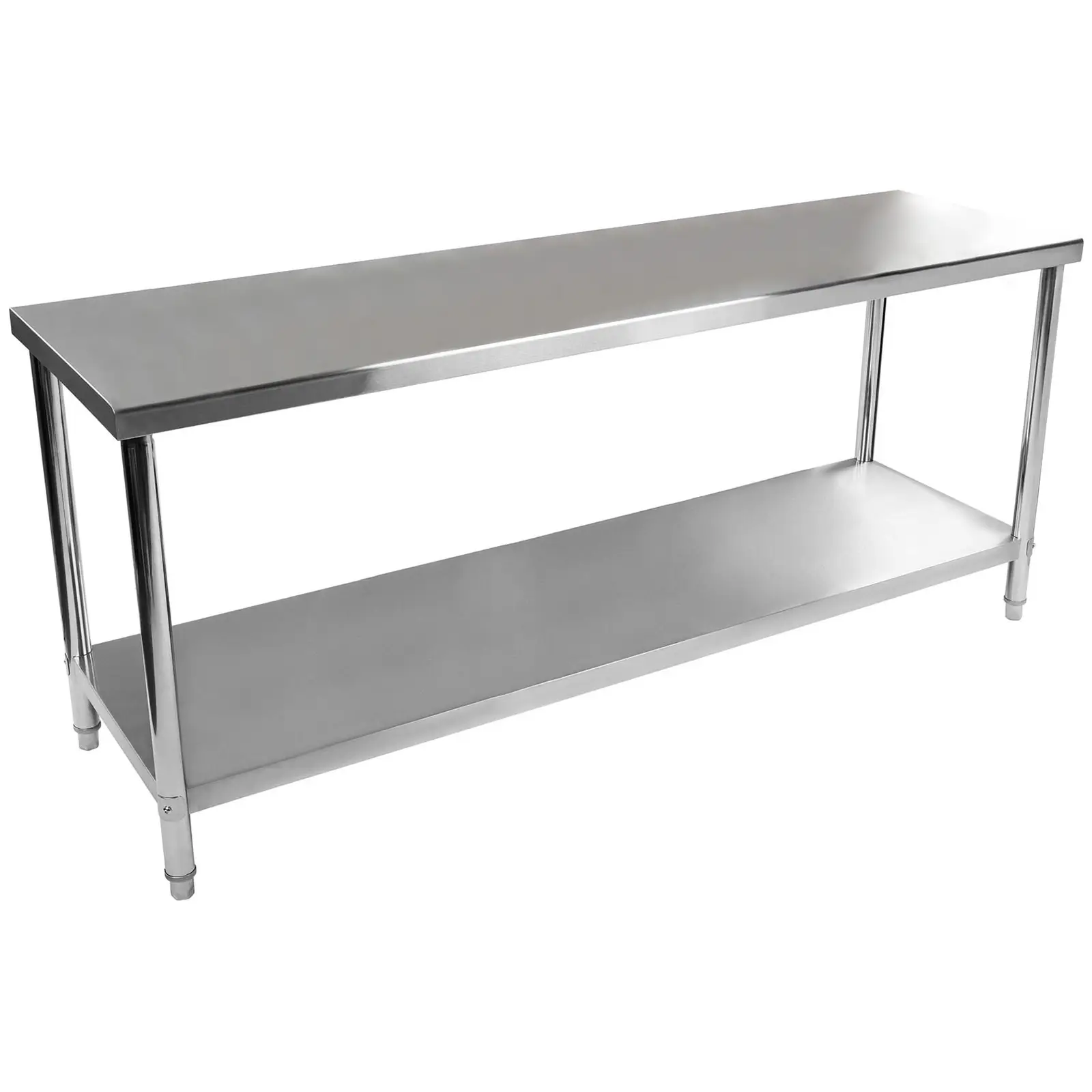 Table de travail inox - 200 x 60 cm - Capacité de charge de 195 kg