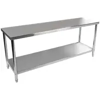 Nerūdijančio plieno darbo stalas - 200 x 60 cm - 195 kg