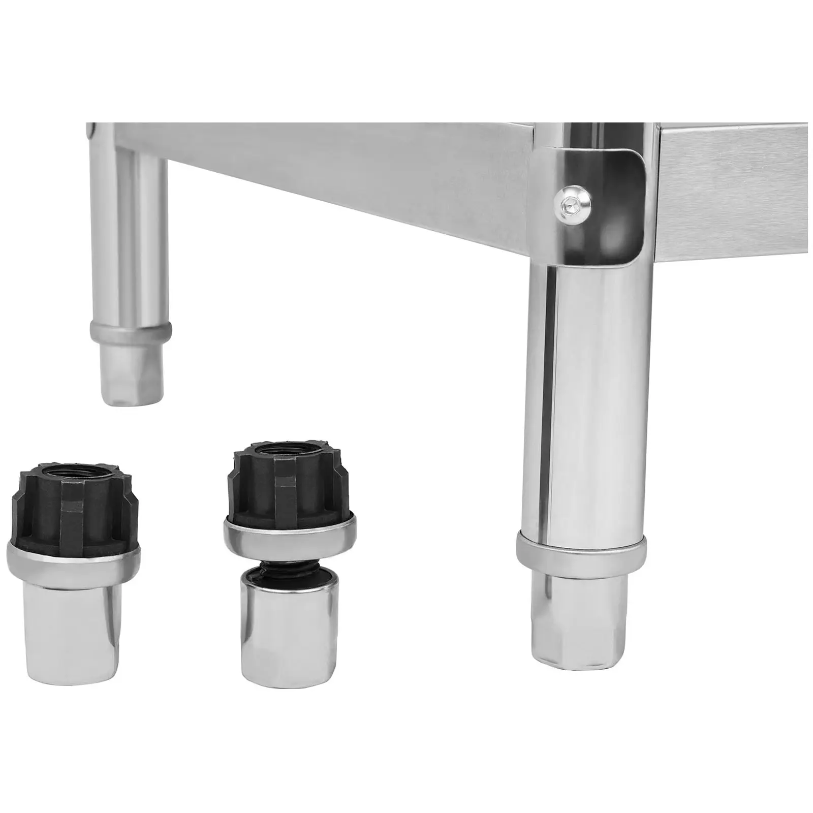 Masă din oțel inoxidabil - 100 x 70 cm - capacitate de încărcare 120 kg (Grosimea materialului: 0.6 mm)