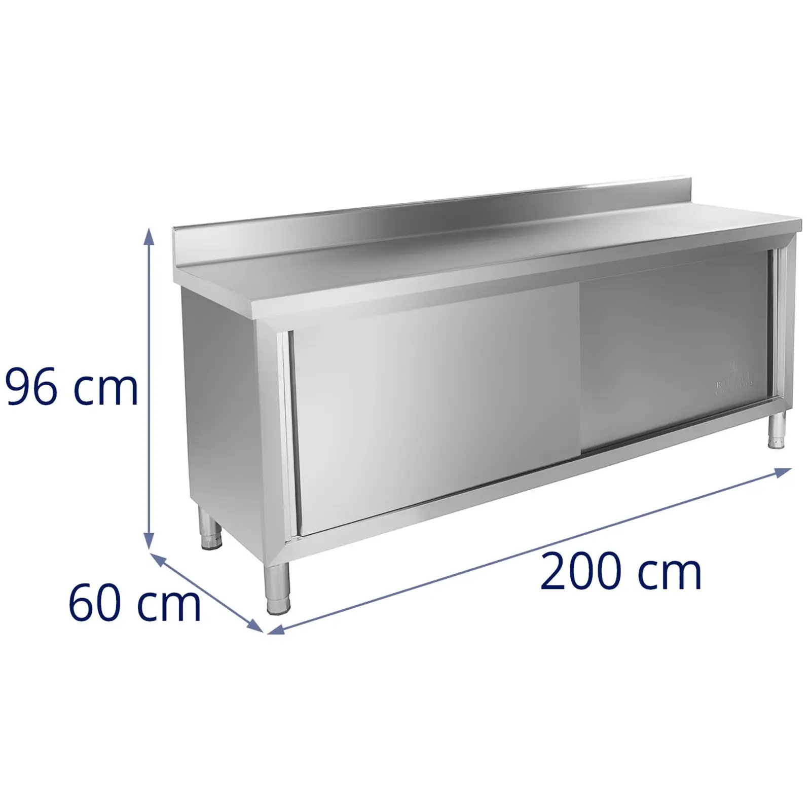 Работен шкаф - 200 x 60 см - повдигнат - 160 кг