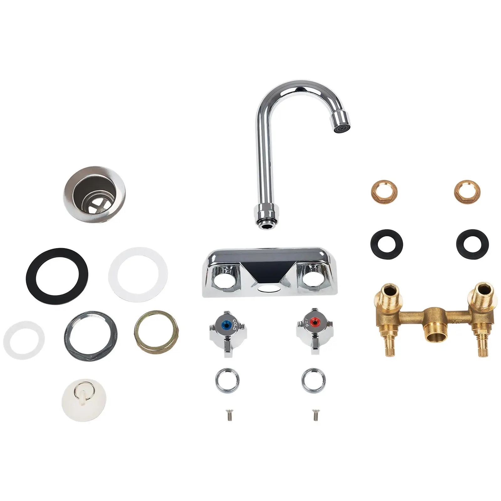 Evier en inox - avec armature (Profondeur de l'évier: 13 cm)