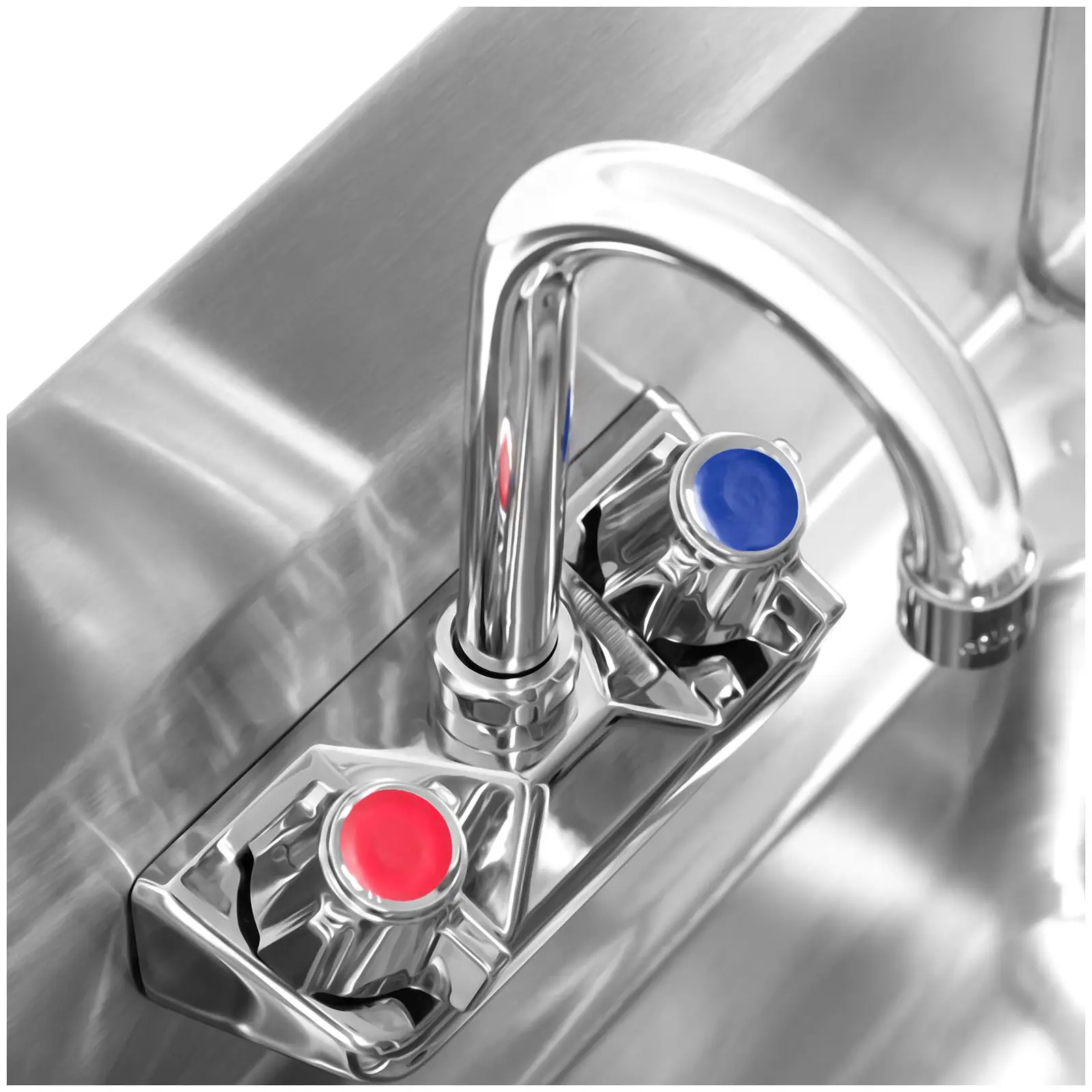 Evier en inox - avec armature (Matériau(x): Acier inoxydable)