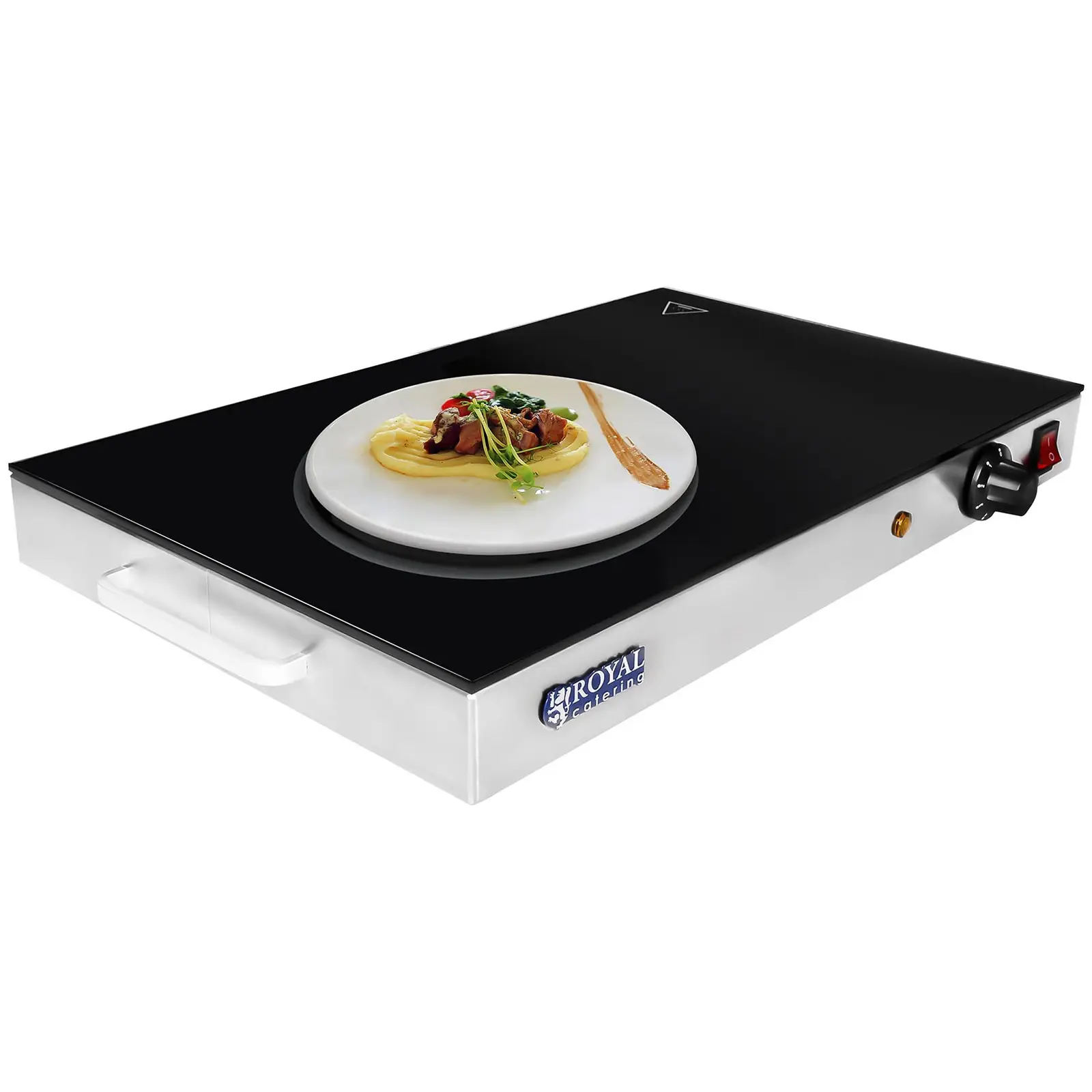 Chauffe-plats avec surface en verre - 260 Watts