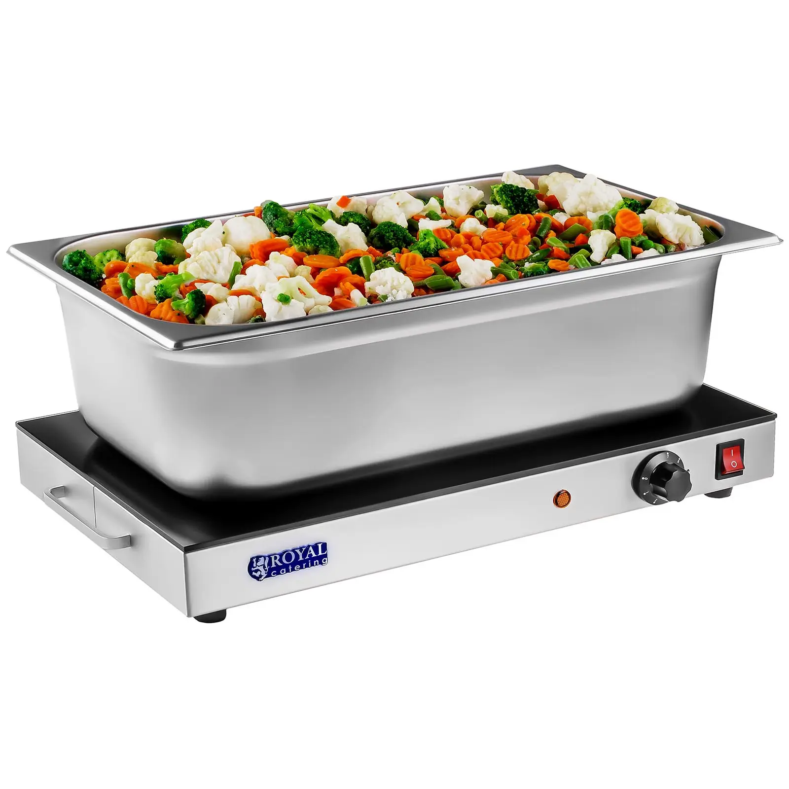 Bandeja calienta platos - 260 W - superficie de vidrio