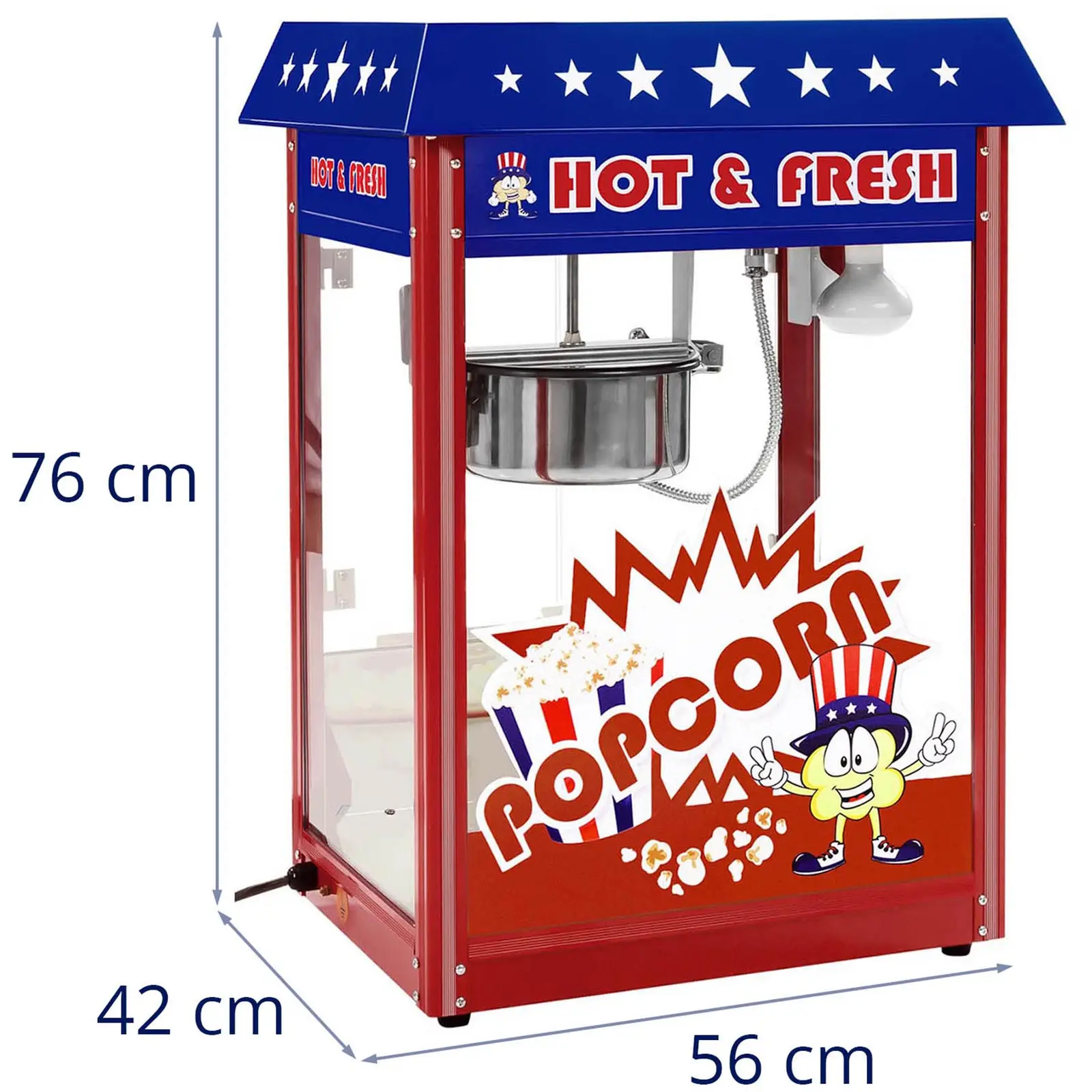 Maszyna do popcornu - amerykański design