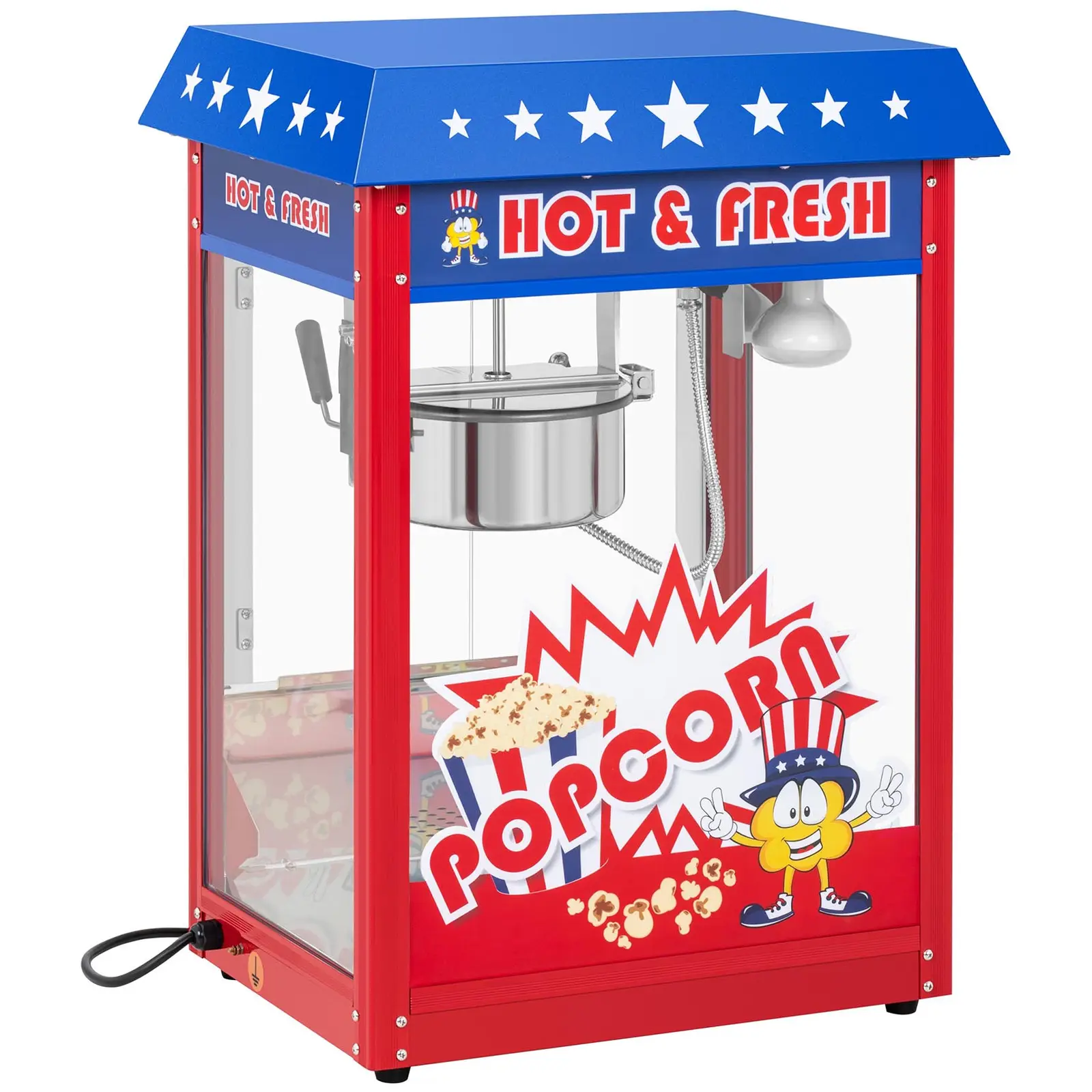 Popcornmaschine - 1500 W - 5 kg/h - USA-Design - rot - Royal Catering - 10
