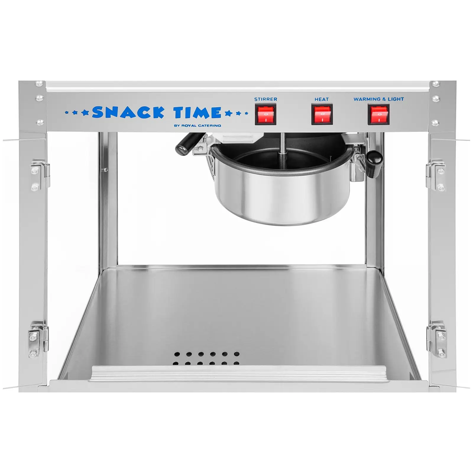 B-Ware Edelstahl-Popcornmaschine - hohe Leistung 1350W, 5-6 kg/Std. Kapazität