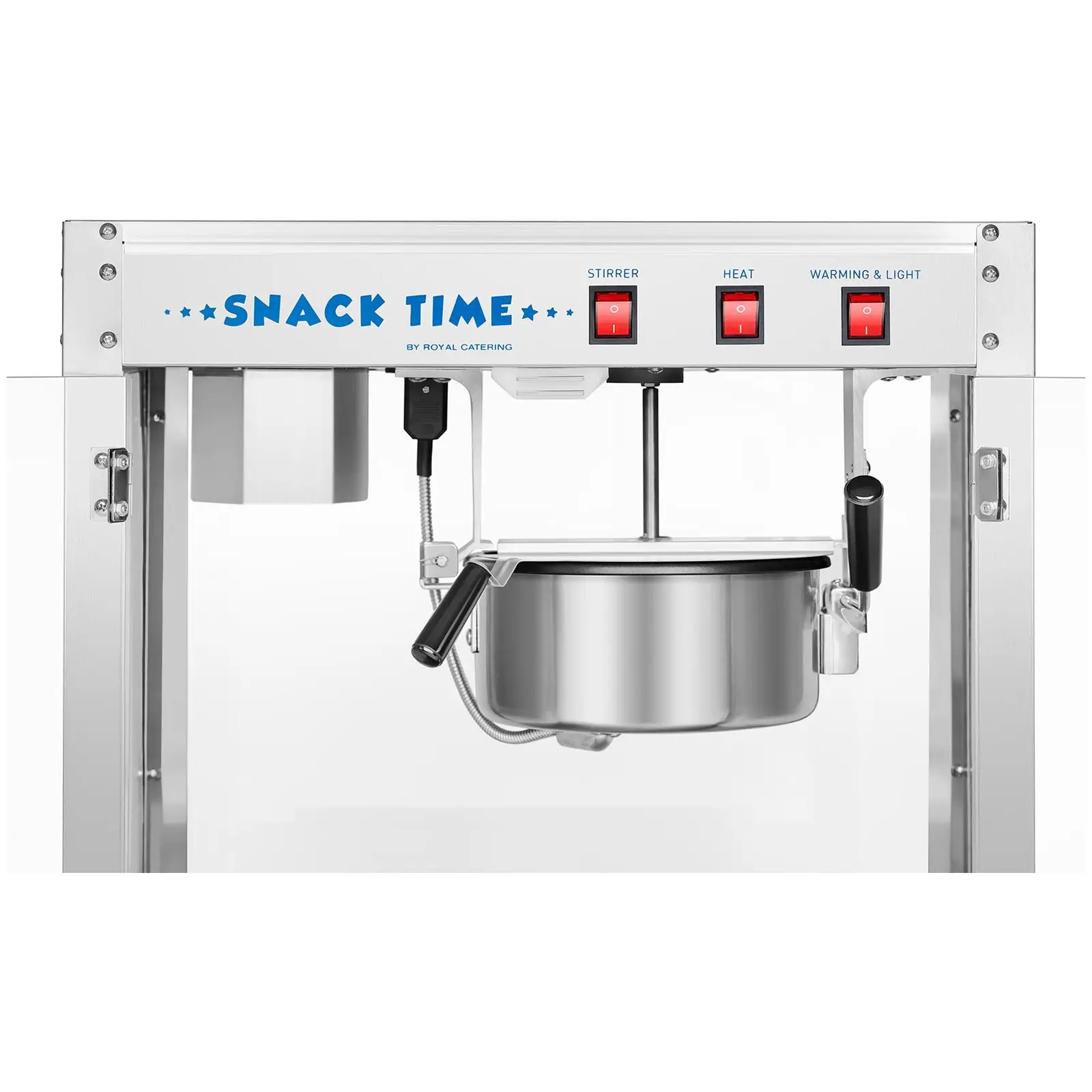 Stroj na popcorn z ušlechtilé oceli - vysoký výkon 1 350 W, kapacita 5–6 kg/h (Frekvence [Hz]: 50)