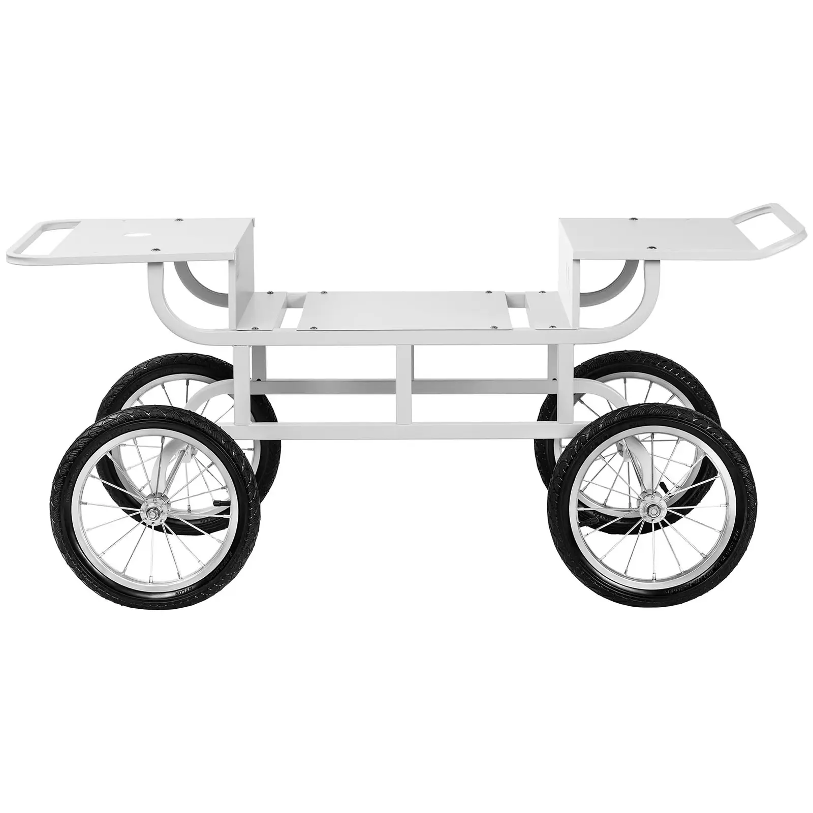 Trolley For Candy Floss Machine - 4 Wheels - White