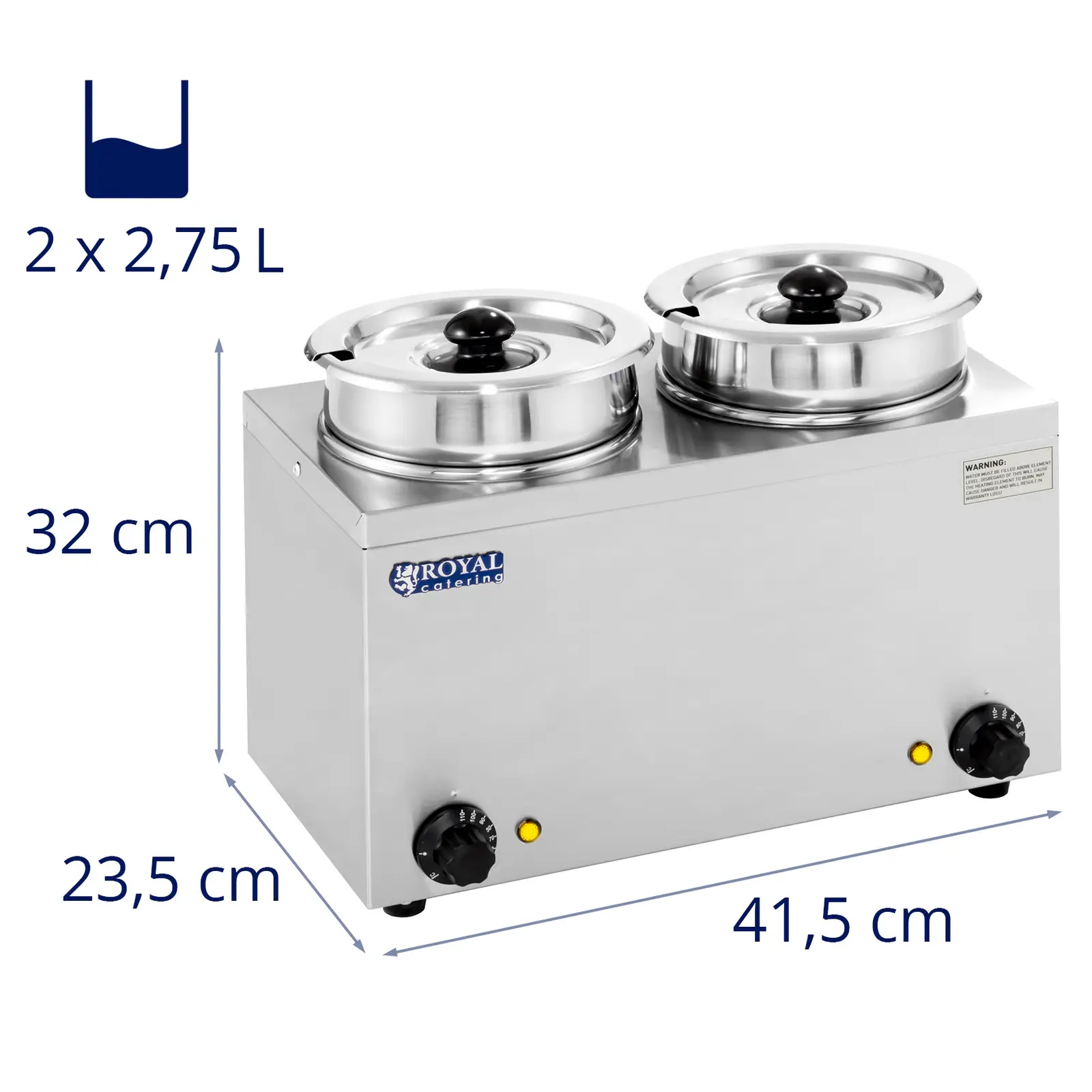 Polévková stanice - 2 x 2,75 litru - 300 W (Výkon [W]: 300)