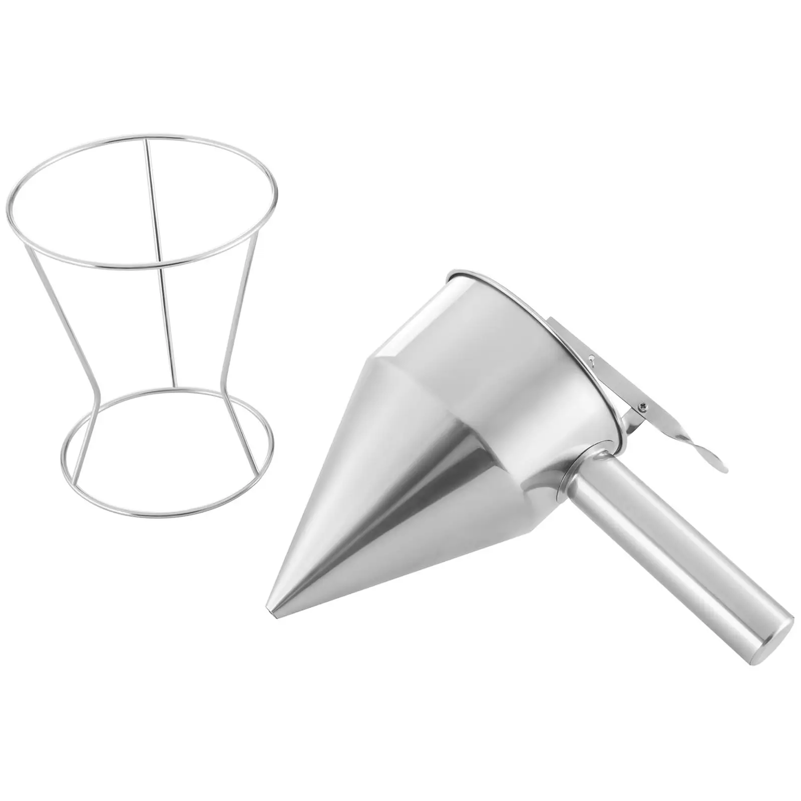 Doseringstragt - 1,3 l - 8 mm (Farve: sølv)