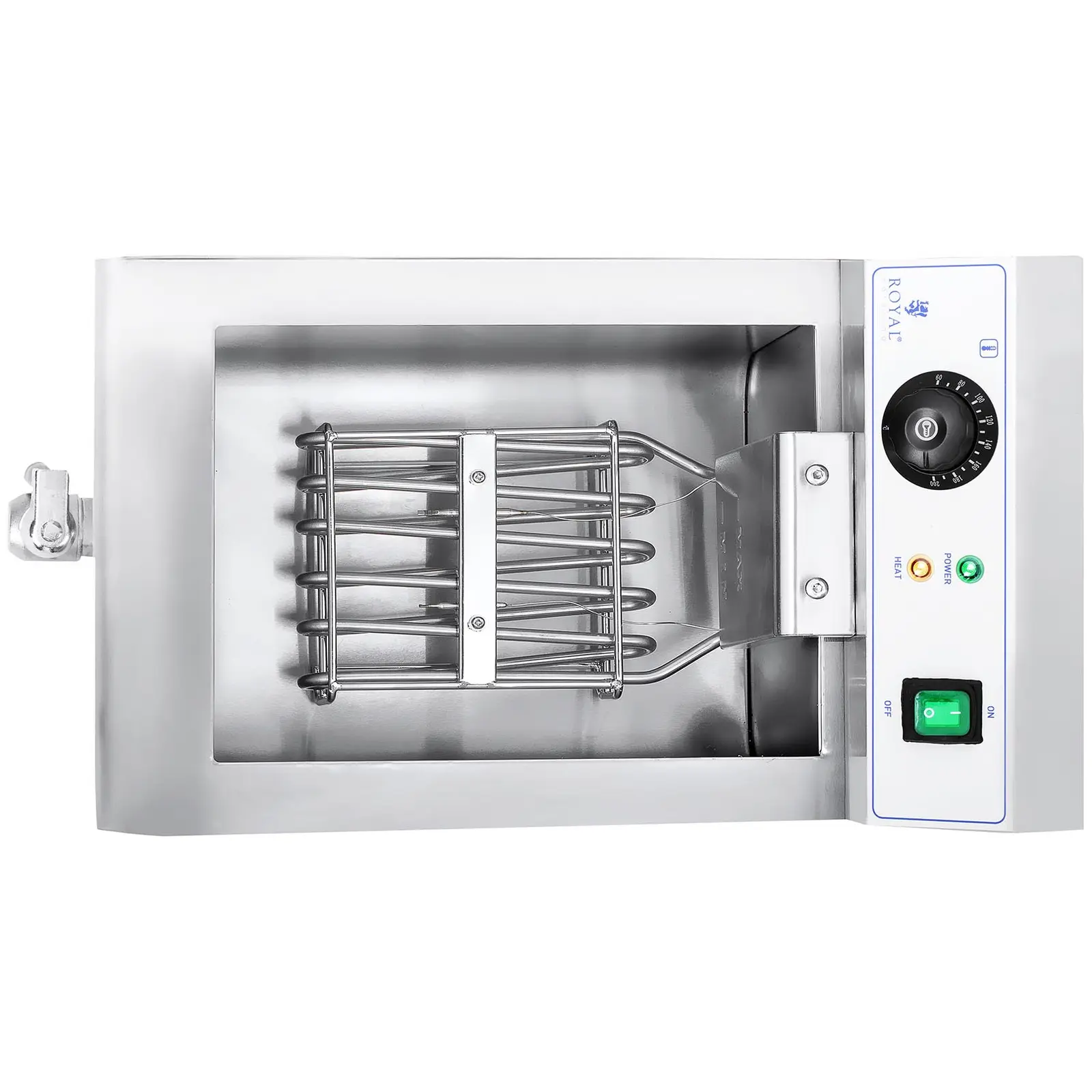 Elektrická fritéza - 10 l - 3 000 W - vypouštěcí kohout - Royal Catering (Kapacita max.: 6 l)