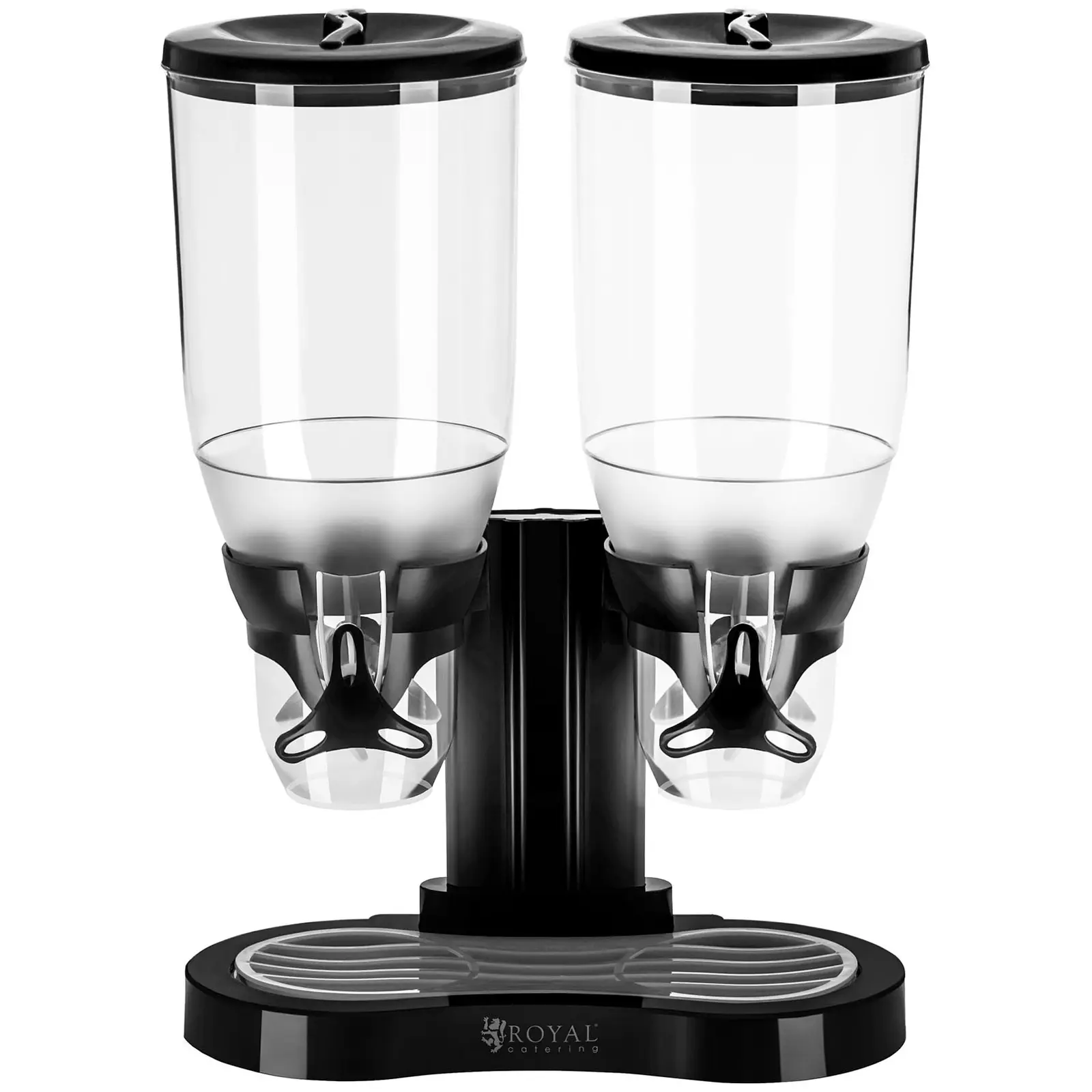 Distributeur De Céréales Double 6L Royal Catering - Idéal Pour Buffets Petit-Déjeuner