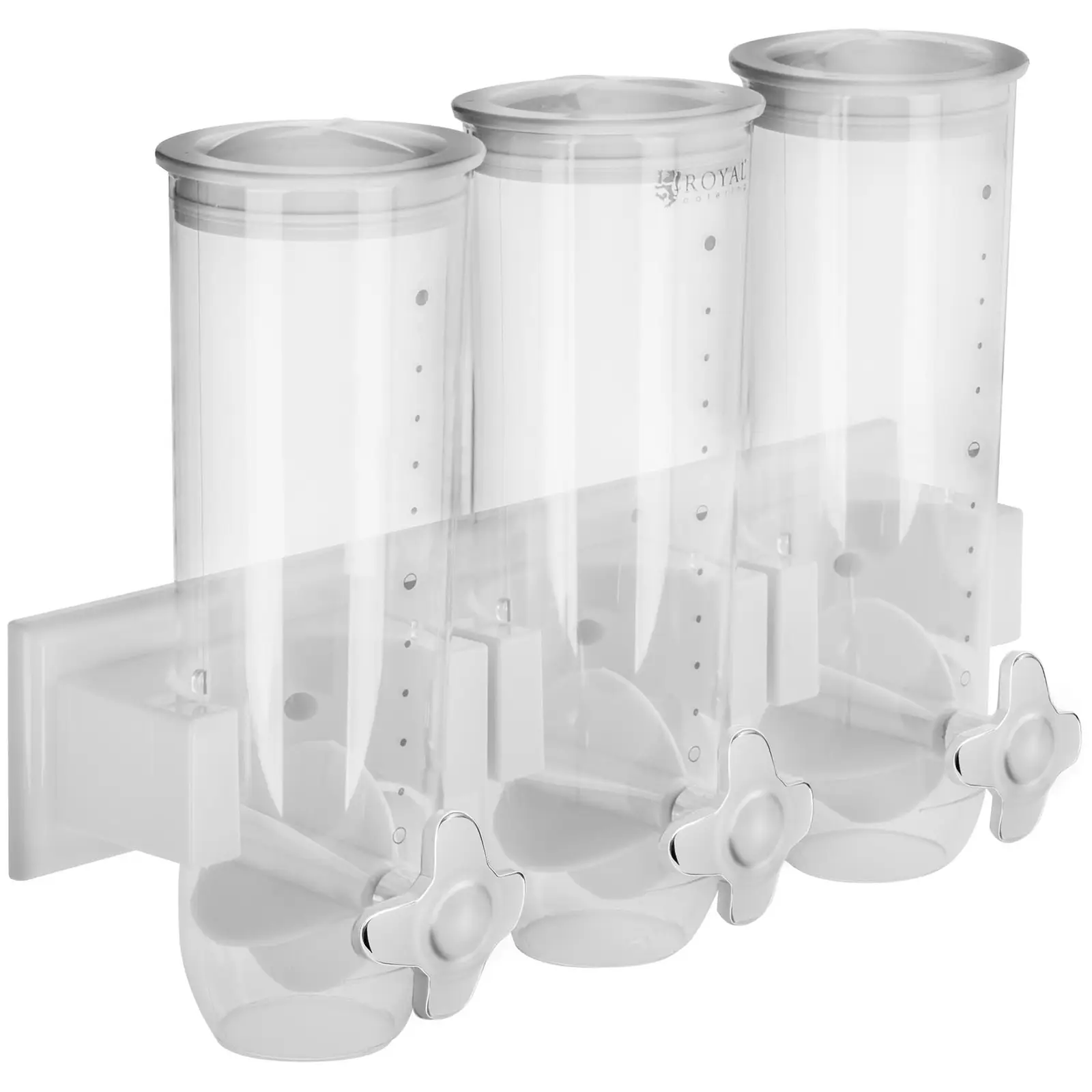 Dávkovač na cereálie - 3 nádoby - 4,5 l (Materiál: Guma)