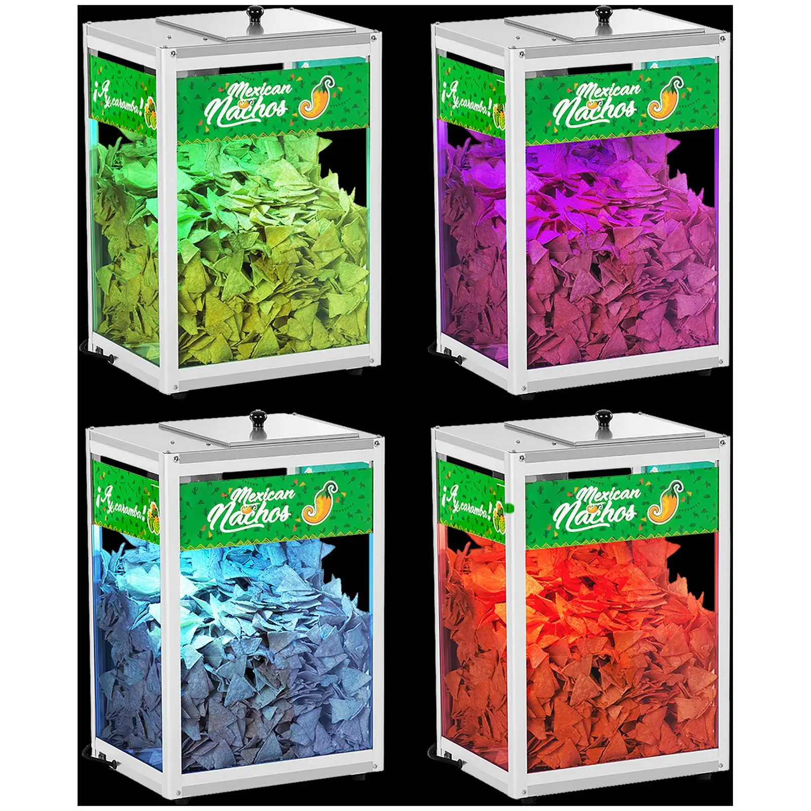 Zásobník-ohřívač na nachos - 109 W - LED RGB podsvícení (Osvětlení: Ano)