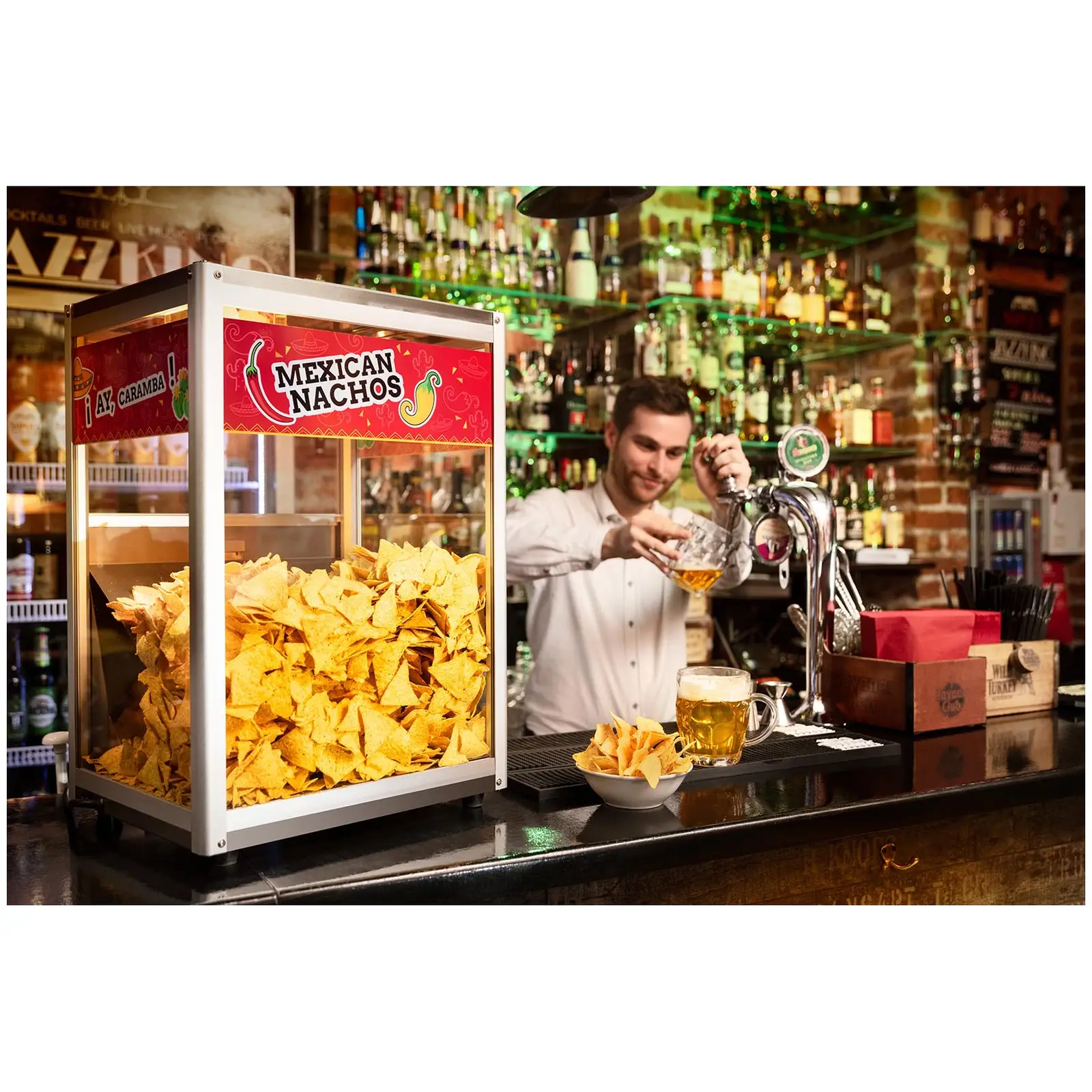 Nachos zásobník-ohřívač - 160 W (Zásuvka na drobky: Ano)