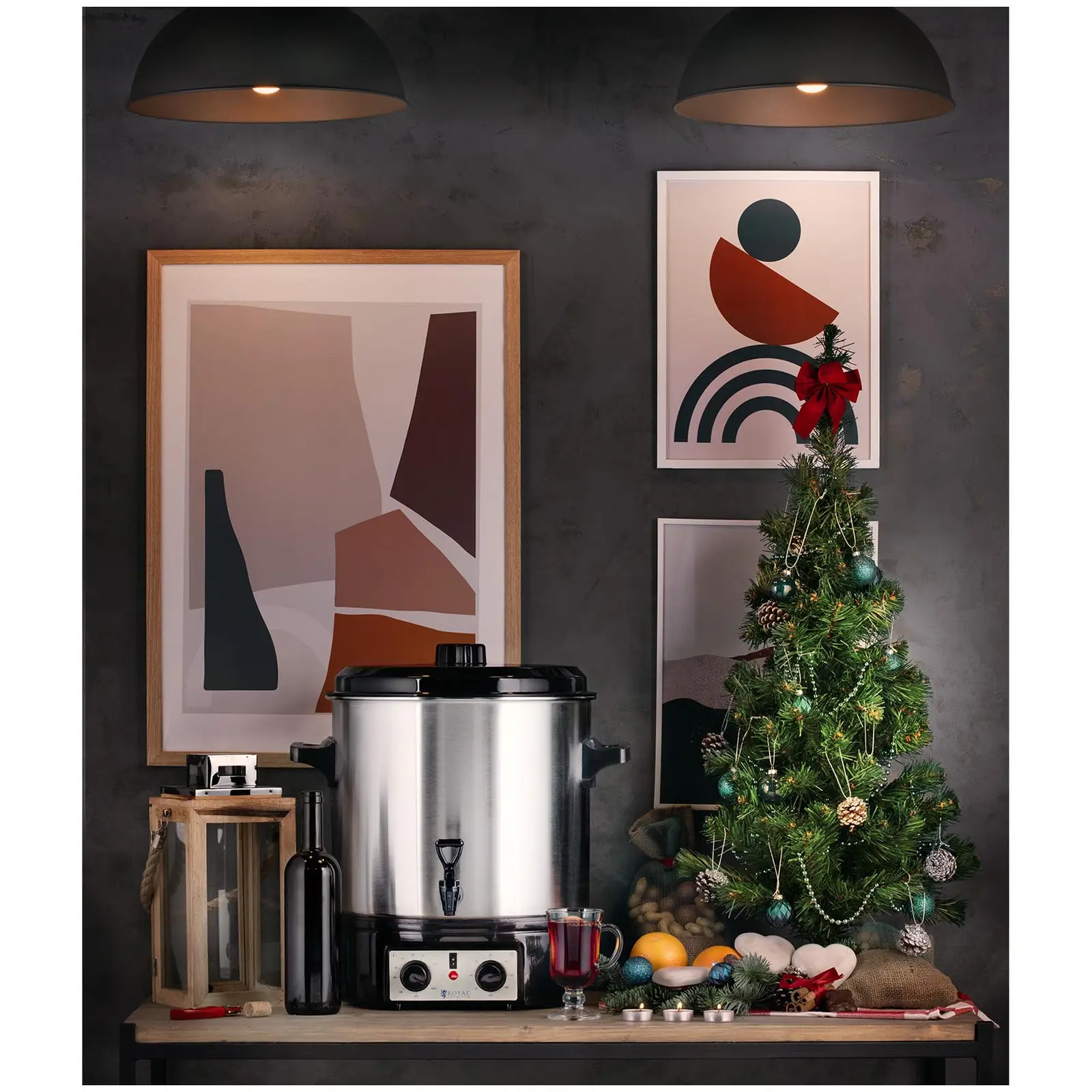 Mulled Wine Warmer - 27 L - Timer - Drain Tap - Stainless Steel