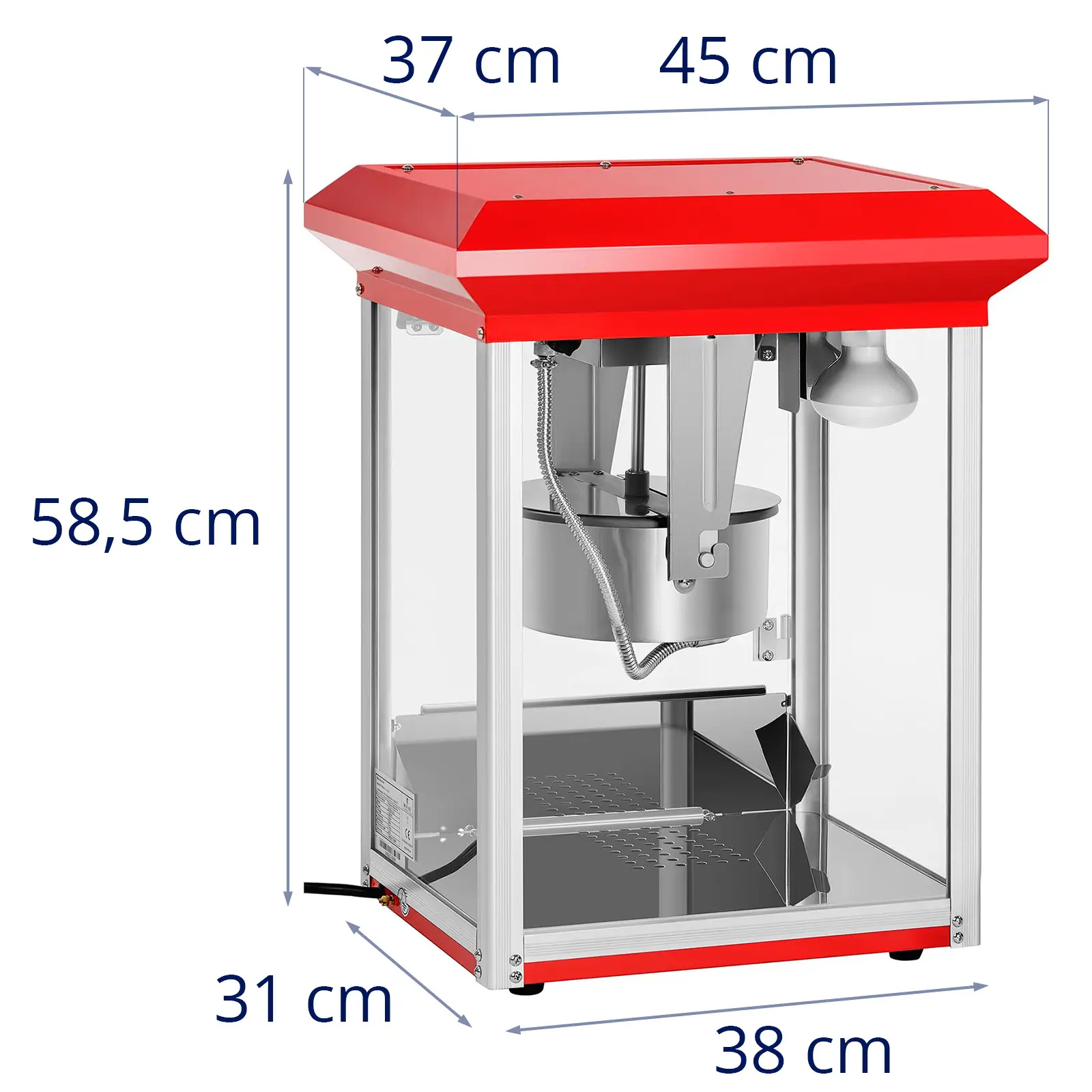 Popcorn Machine - red - 8 oz