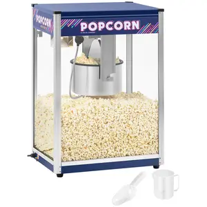 Popcornmaskin - Blå - XXL - 16 oz