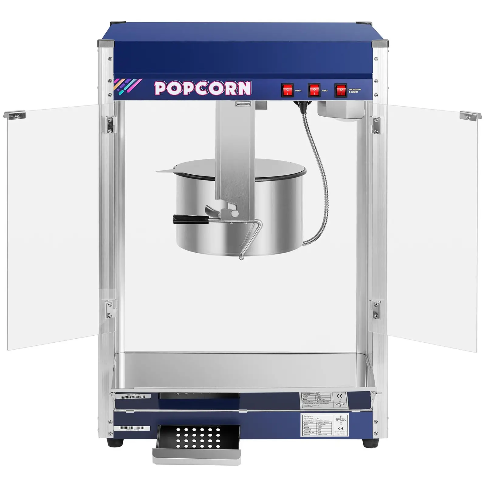 Popcorn Maker Blue - 16 oz - XXL