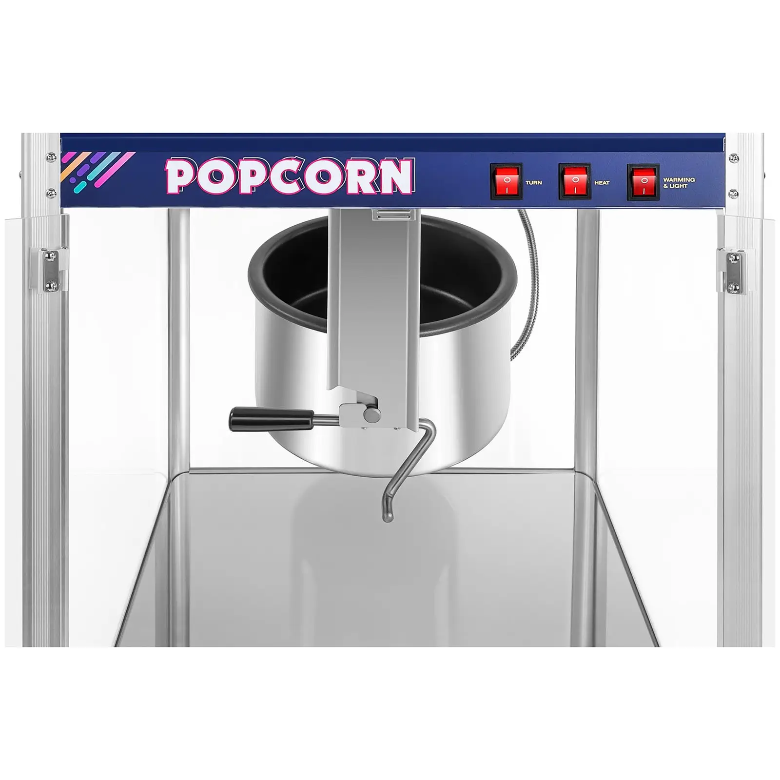 Macchina per pop corn - blu - 16 oz - XXL